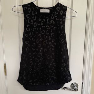 Burn Boot Camp Black Leopard Tank Size Small
